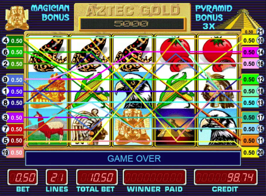Игровой автомат Aztec Gold от Megajack — играть в слот золото.