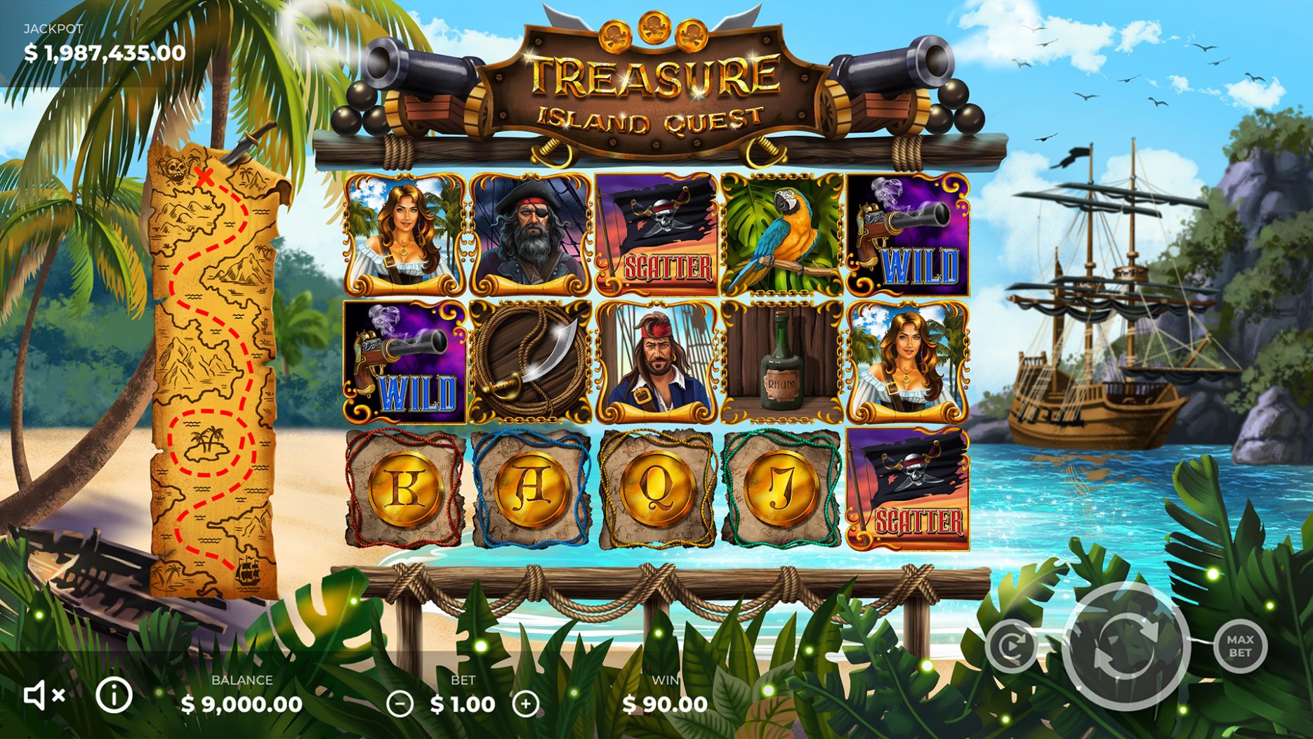 Игра Dizzy Treasure Island — Играй в бесплатную флеш.